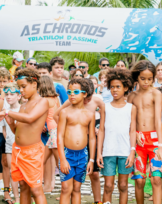 Athlètes AS Chronos à l'entraînement