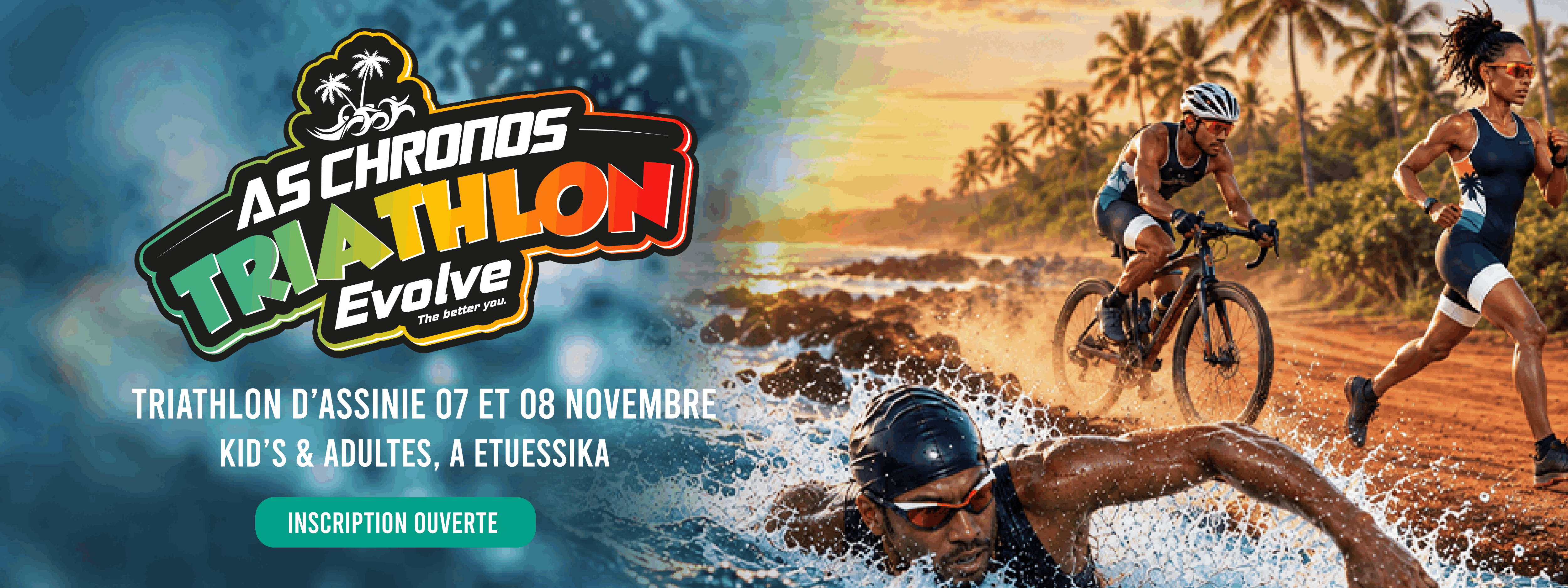 Triathlon d'Assinie 2026 - Kids et adultes